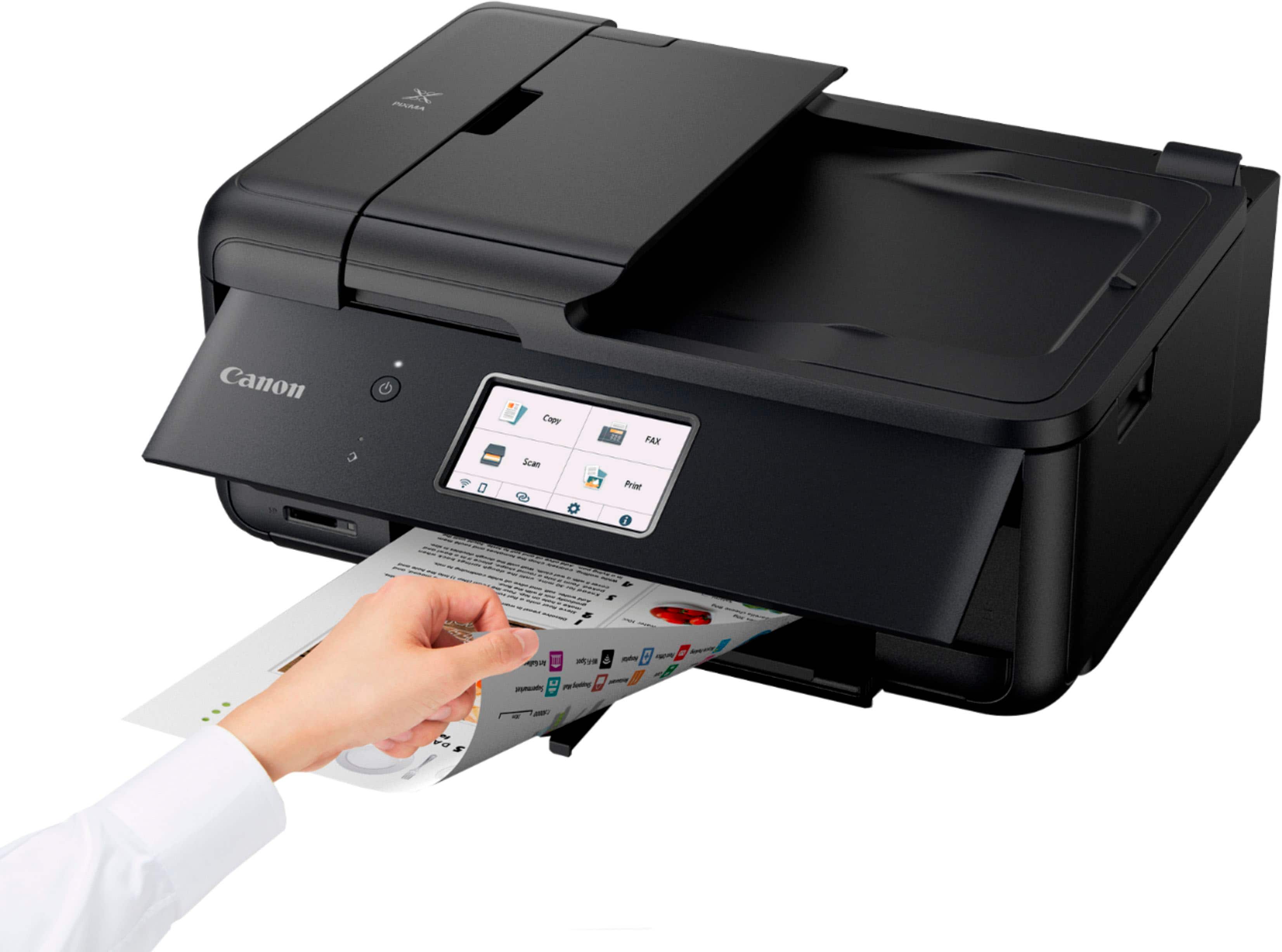 Alt View 19. Canon - PIXMA TR8620a Wireless All-In-One Inkjet Printer with Fax - Black.