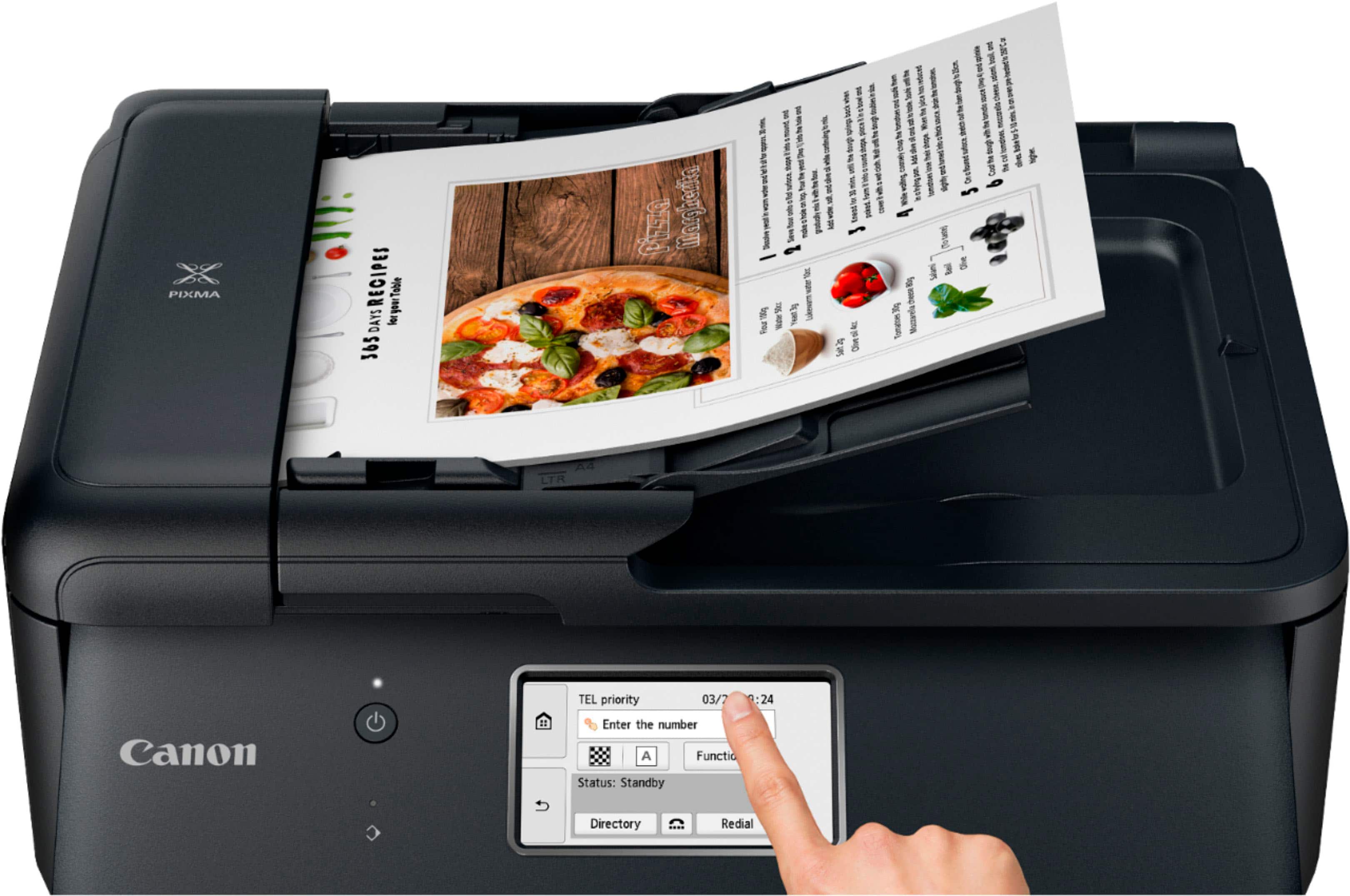 Alt View 21. Canon - PIXMA TR8620a Wireless All-In-One Inkjet Printer with Fax - Black.