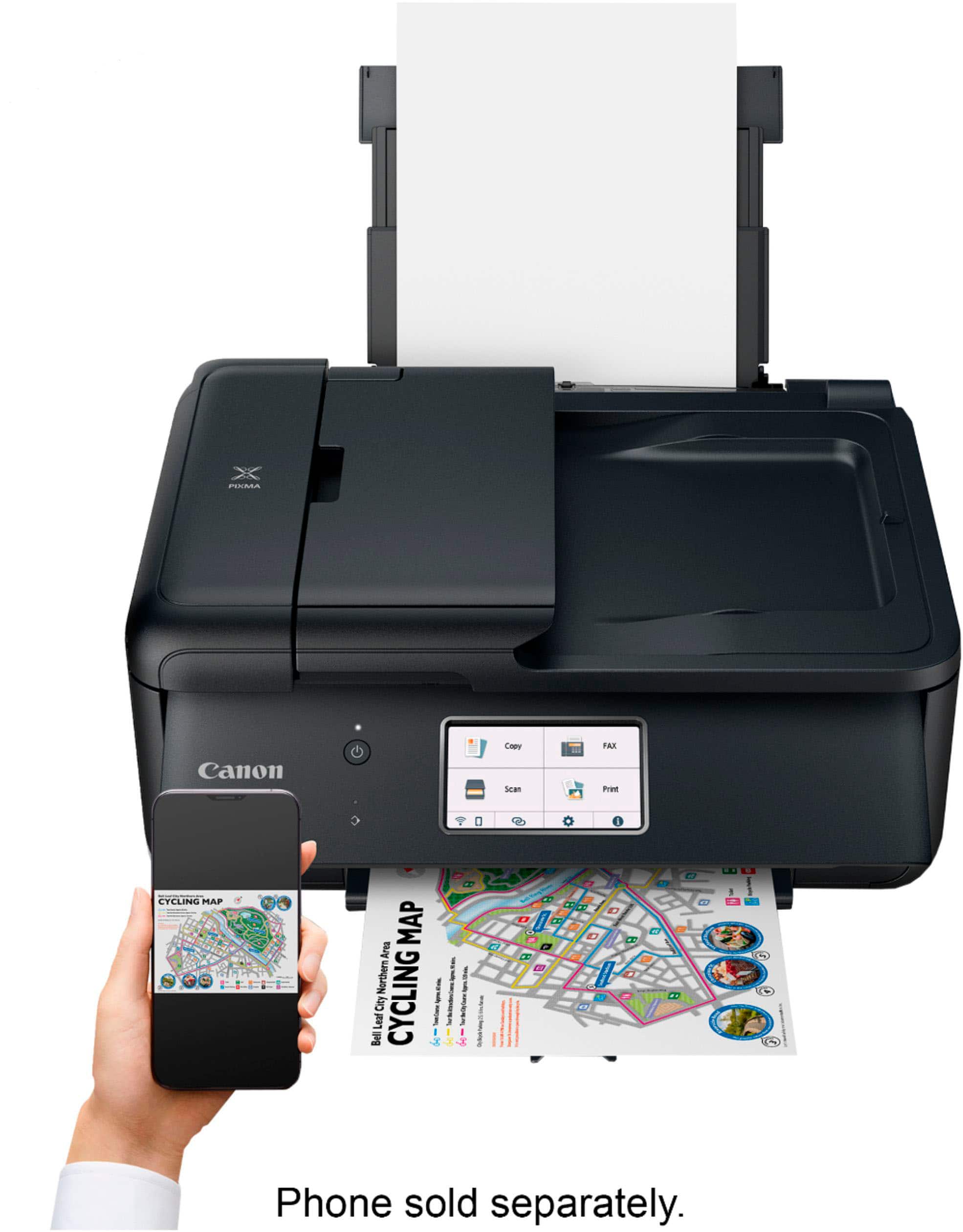 Alt View 22. Canon - PIXMA TR8620a Wireless All-In-One Inkjet Printer with Fax - Black.