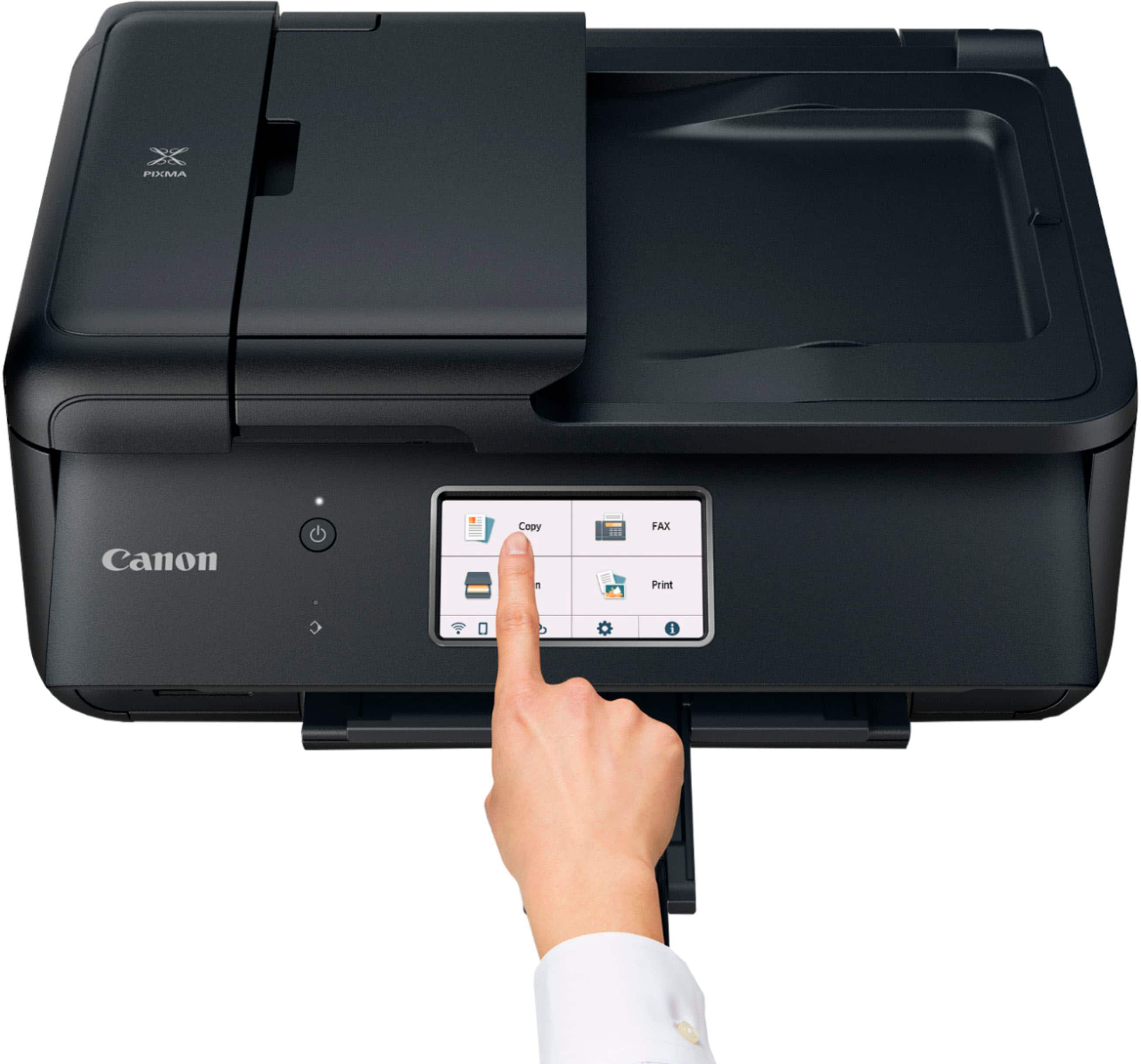 Alt View 23. Canon - PIXMA TR8620a Wireless All-In-One Inkjet Printer with Fax - Black.