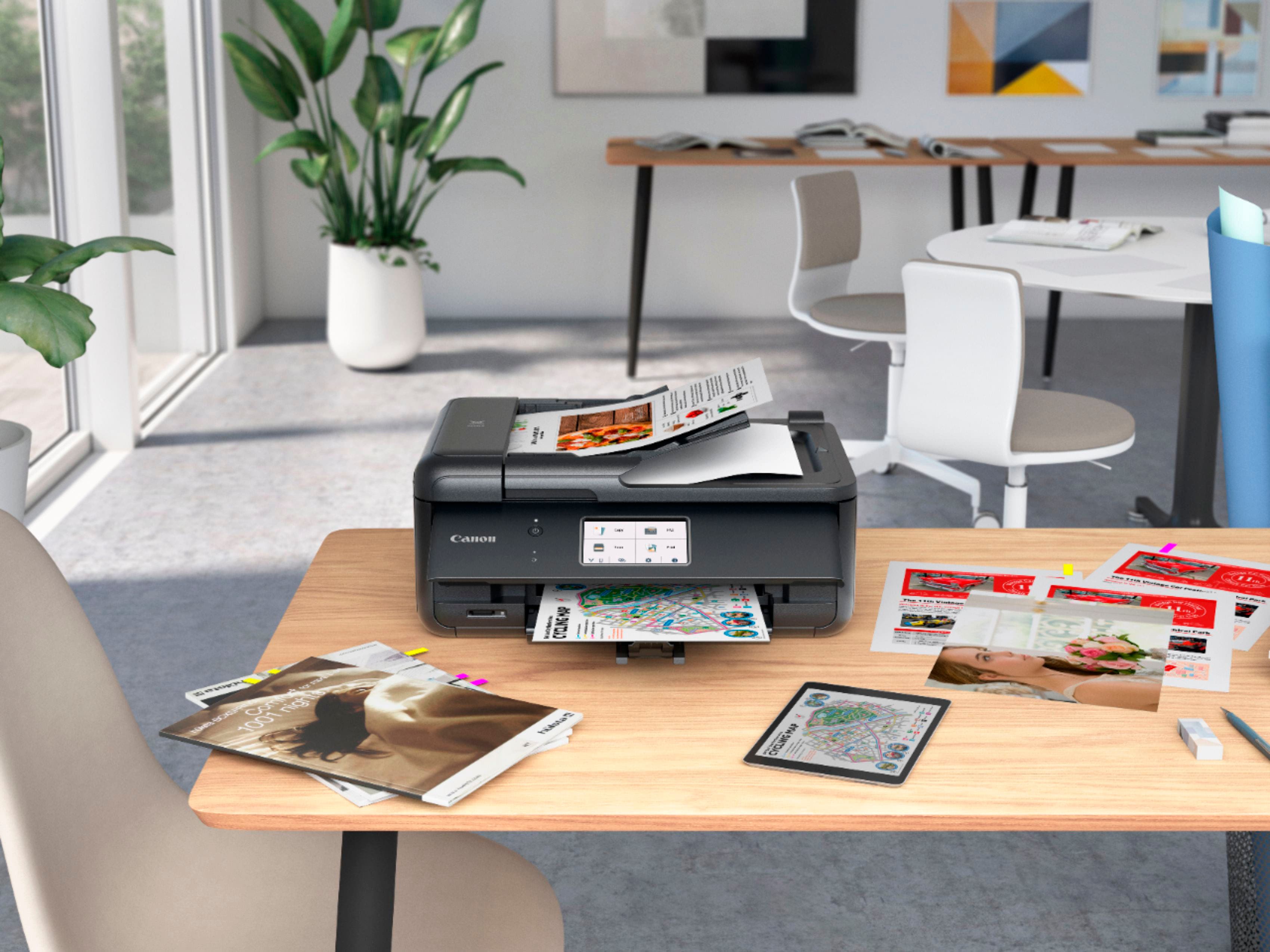 Alt View 24. Canon - PIXMA TR8620a Wireless All-In-One Inkjet Printer with Fax - Black.