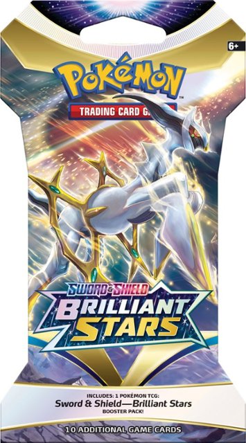 Front. Pokémon - Trading Card Game: Brilliant Stars Sleeved Boosters - Styles May Vary.