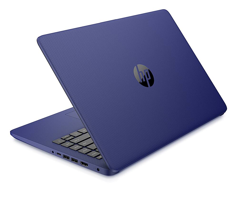 Alt View 1. HP - 14" Laptop - Intel Celeron N4020 - 4GB Memory - 64GB eMMC - Indigo blue.