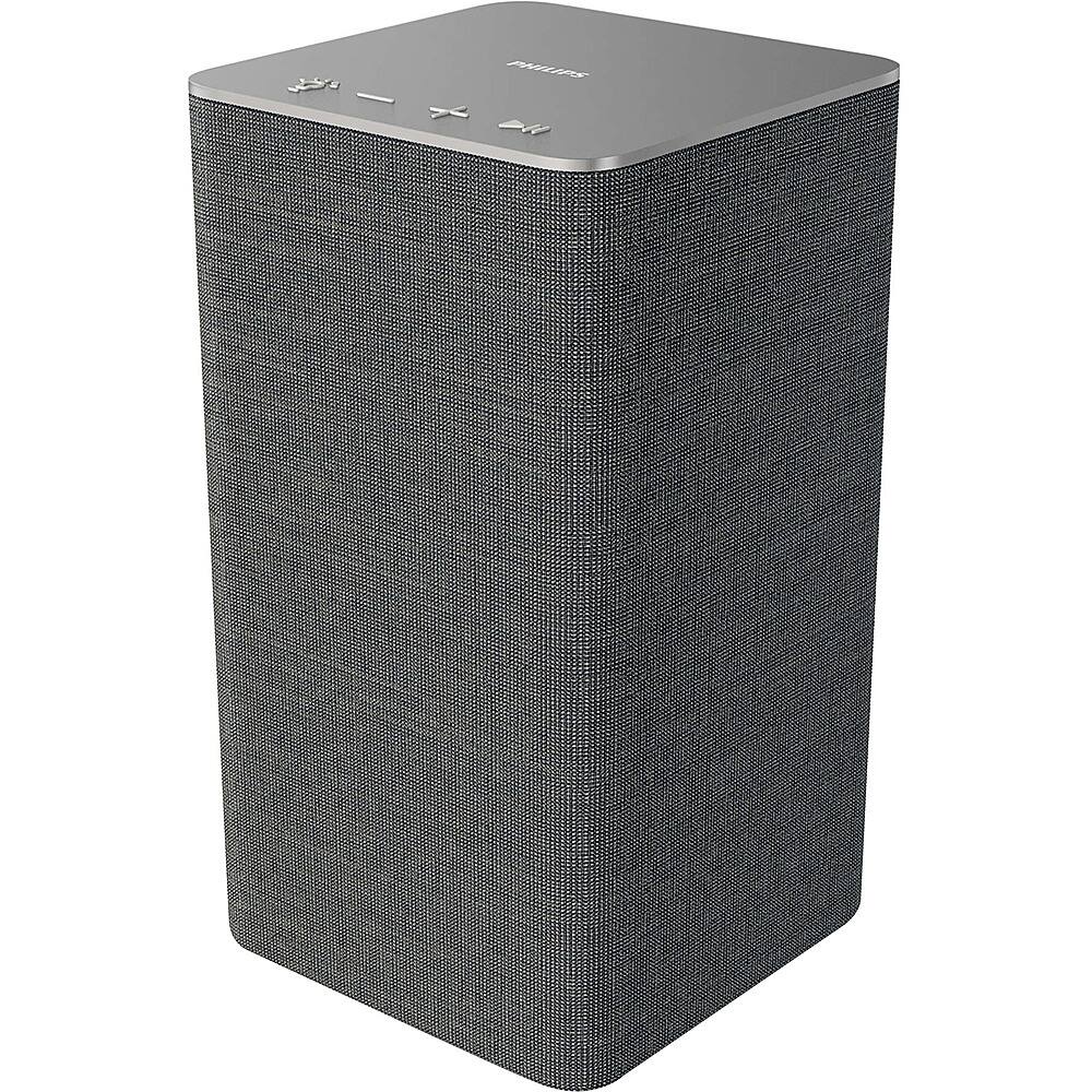 Front. Philips - 40 W Wireless Tabletop Speaker (Each) - Gray.