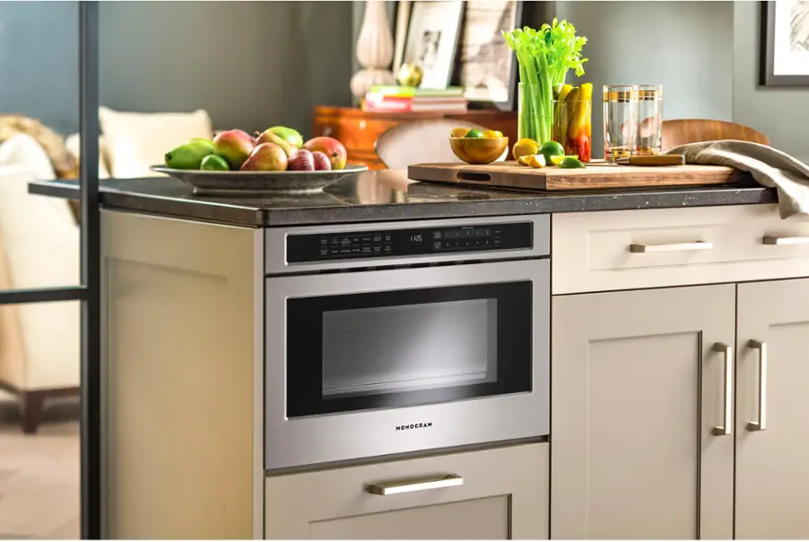 Alt View 14. Monogram - 1.2 Cu. Ft. Drawer Microwave - Stainless Steel.
