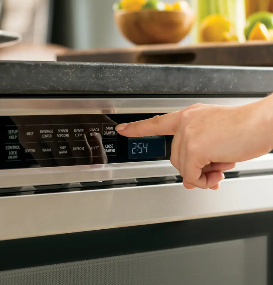 Alt View 17. Monogram - 1.2 Cu. Ft. Drawer Microwave - Stainless Steel.