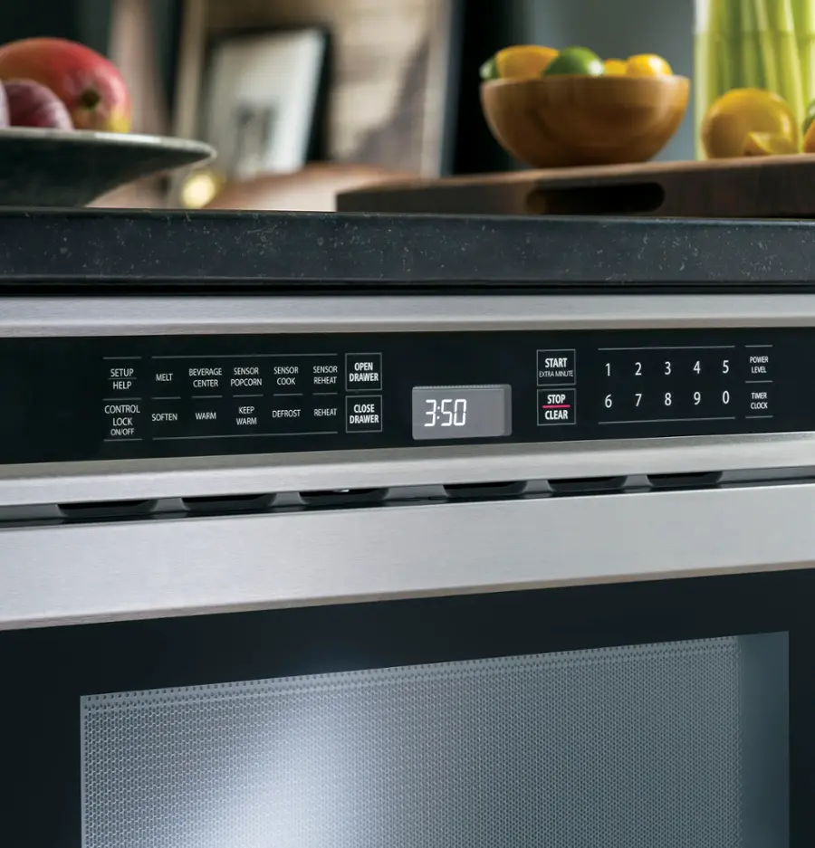 Alt View 22. Monogram - 1.2 Cu. Ft. Drawer Microwave - Stainless Steel.