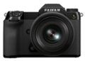 Front Zoom. Fujifilm - GFX50S II Mirorrless Camera with Fujinon GF35-70mmF4.5-5.6 WR Lens - Black.