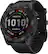 Front. Garmin - fēnix 7X Sapphire Solar GPS Smartwatch 51 mm Fiber-reinforced polymer - Black DLC Titanium.