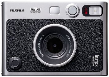 Fujifilm - INSTAX MINI Evo Instant Film Camera - Black - Front_Zoom