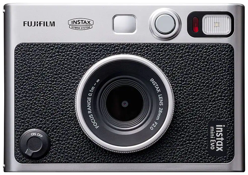 Front. Fujifilm - INSTAX MINI Evo Instant Film Camera - Black.