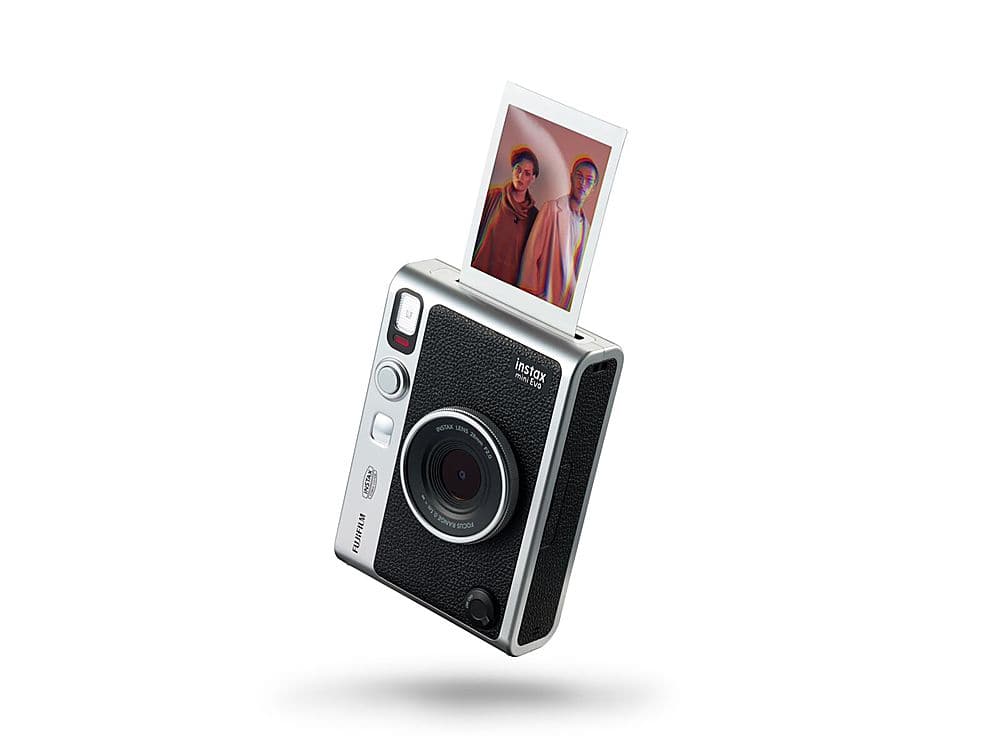 Alt View 2. Fujifilm - INSTAX MINI Evo Instant Film Camera - Black.