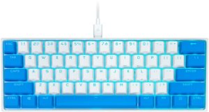 CORSAIR - K65 RGB Mini Wired 60% Mechanical Cherry MX SPEED Linear Switch Gaming Keyboard with PBT Double-Shot Keycaps - Flavor Rush Berry Wave - Front_Zoom