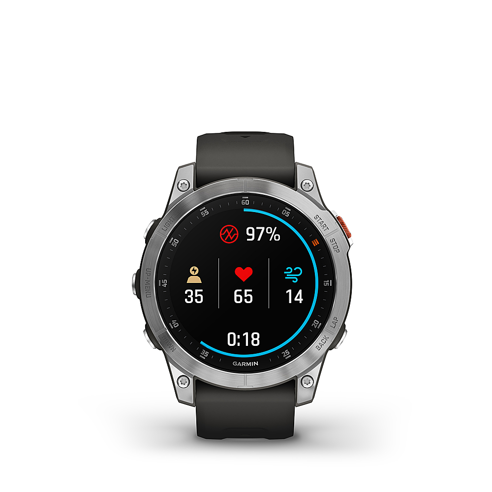 Garmin epix (Gen 2) GPS Smartwatch 47mm Fiber-reinforced polymer Steel  010-02582-00 - Best Buy