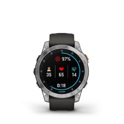 Garmin - epix (Gen 2) GPS Smartwatch 47mm Fiber-reinforced polymer - Steel - Front_Zoom