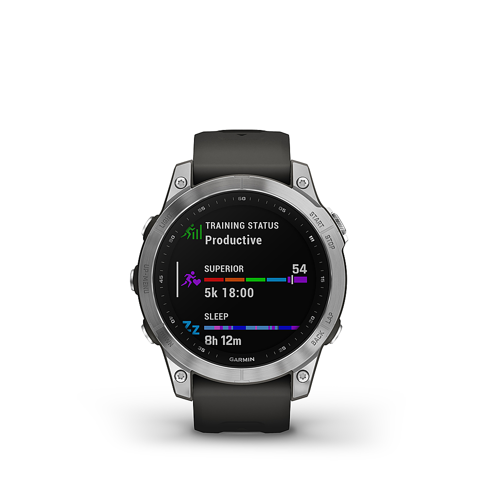 Faial Politibetjent ligevægt Garmin fēnix 7 GPS Smartwatch 47 mm Fiber-reinforced polymer Silver  010-02540-00 - Best Buy