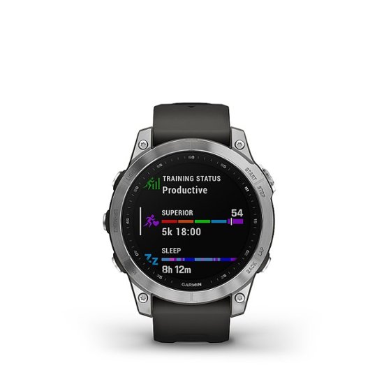 terugtrekken Vijf Kalmerend Garmin fēnix 7 GPS Smartwatch 47 mm Fiber-reinforced polymer Silver 010-02540-00  - Best Buy