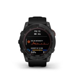 Garmin - fēnix 7X Solar GPS Smartwatch 51 mm Fiber-reinforced polymer - Slate Gray - Front_Zoom