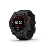 Front Zoom. Garmin - fēnix 7X Solar GPS Smartwatch 51 mm Fiber-reinforced polymer - Slate Gray.