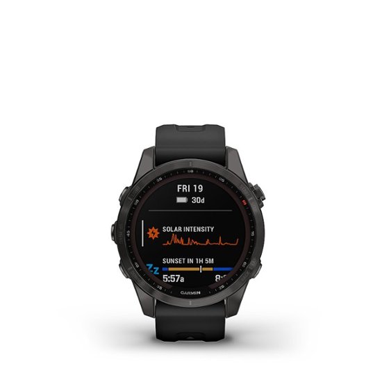 type Wiskundig Migratie Garmin fēnix 7S Sapphire Solar GPS Smartwatch 42 mm Fiber-reinforced  polymer Carbon Gray DLC Titanium 010-02539-24 - Best Buy