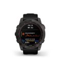 Left Zoom. Garmin - fēnix 7X  Sapphire Solar GPS Smartwatch 51 mm Fiber-reinforced polymer - Carbon Gray DLC Titanium.