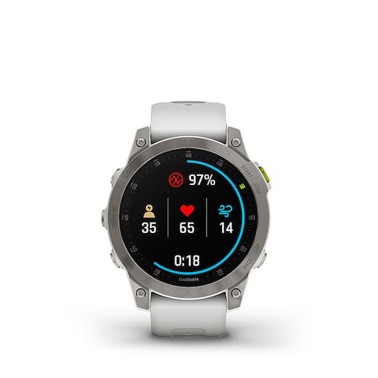 Garmin epix (Gen 2) GPS Smartwatch 47mm Fiber-reinforced polymer White  Titanium 010-02582-20 - Best Buy