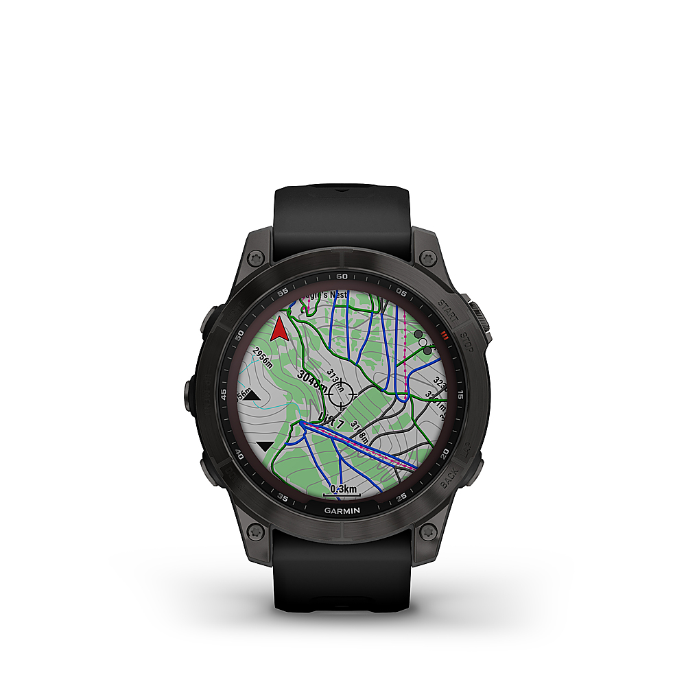 Best Buy: Garmin fēnix 7 Sapphire Solar GPS Smartwatch 47 mm Fiber 