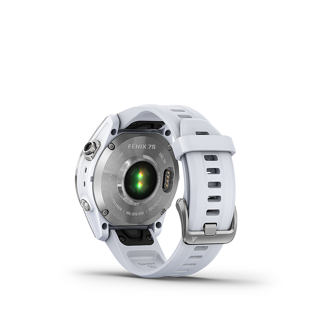 Back View: fenix 7S, Silver with Whitestone Band