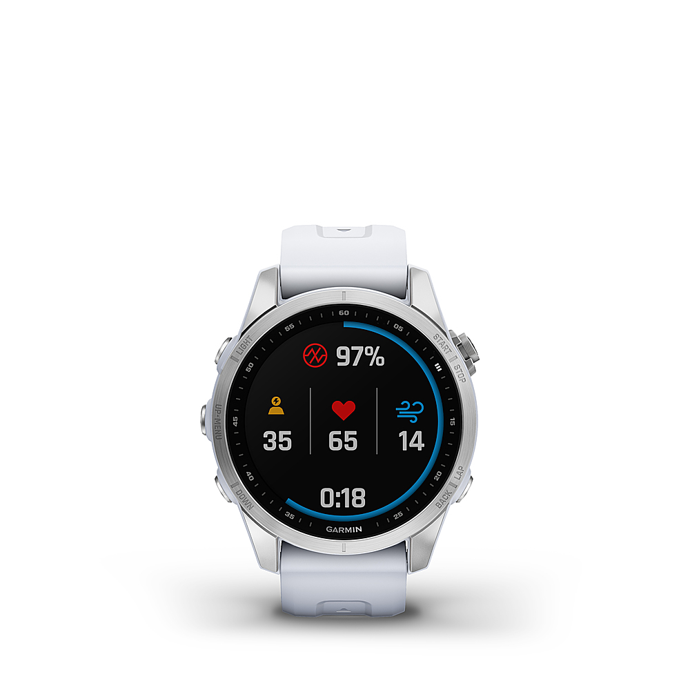 Hjælp foder følelsesmæssig Garmin fēnix 7S GPS Smartwatch 42 mm Fiber-reinforced polymer Silver  010-02539-02 - Best Buy