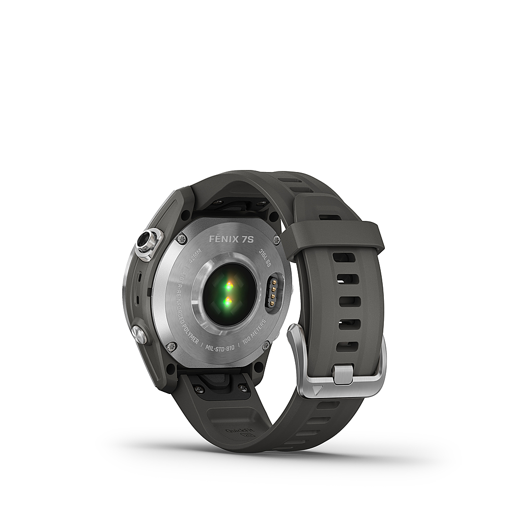 Garmin Fenix 7S Smartwatch - Silver with Graphite Band — Beach Camera