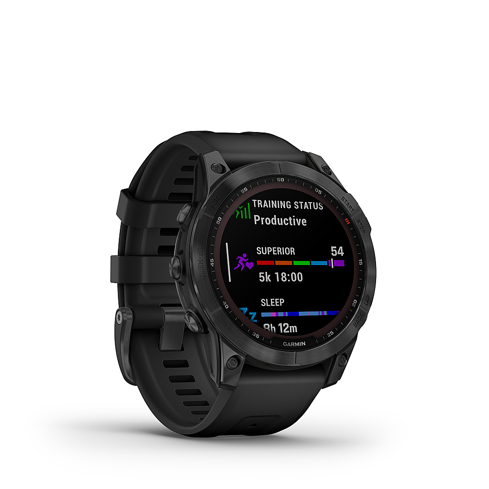 Best Buy: Garmin fēnix 7 Solar GPS Smartwatch 47 mm Fiber-reinforced  polymer Slate Gray 010-02540-10
