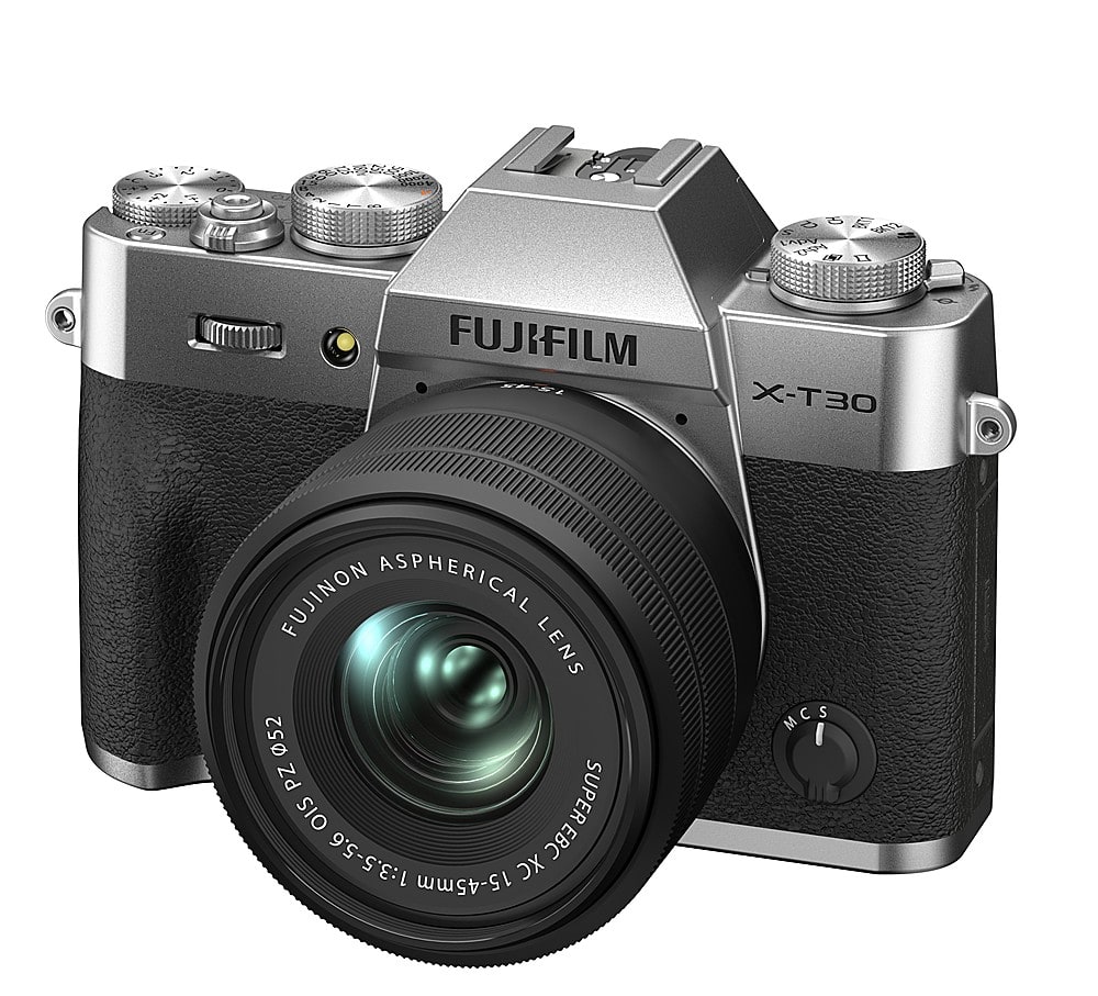 Angle. Fujifilm - X-T30 II Mirrorless Camera with XC 15-45mm Lens Kit - Silver.