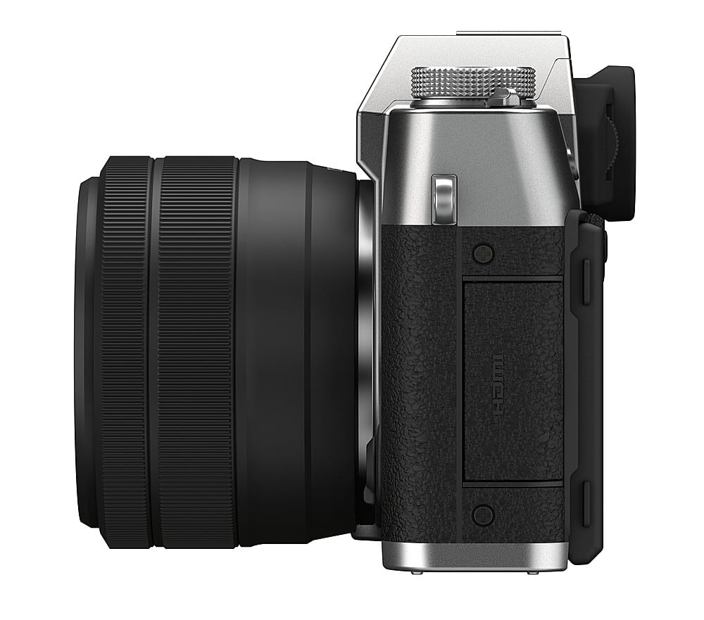 Top. Fujifilm - X-T30 II Mirrorless Camera with XC 15-45mm Lens Kit - Silver.