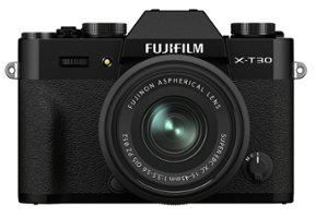 Fujifilm - X-T30 II Mirrorless Camera with XC 15-45mm Lens Kit - Black - Front_Zoom