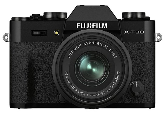 Front Zoom. Fujifilm - X-T30 II Mirrorless Camera with XC 15-45mm Lens Kit - Black.