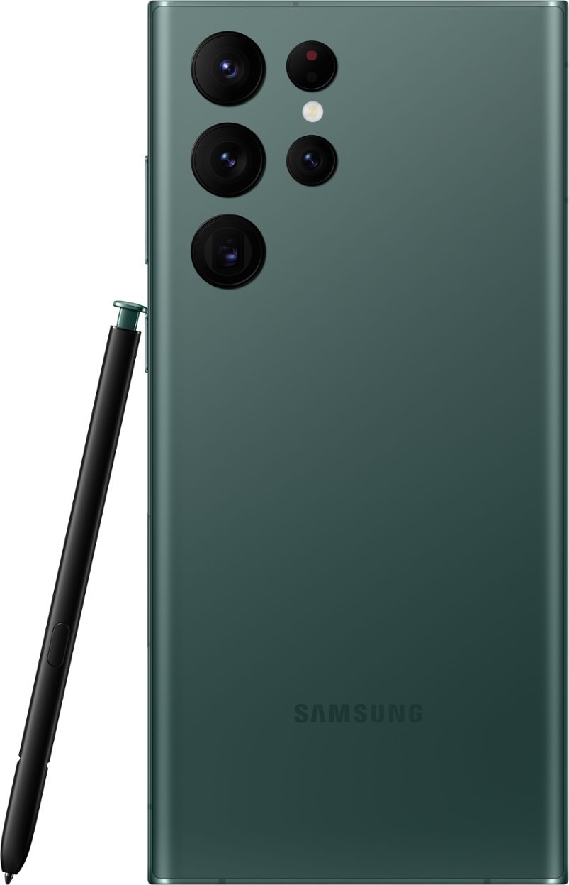 Zoom in on Alt View Zoom 11. Samsung - Galaxy S22 Ultra 128GB (Unlocked) - Green.