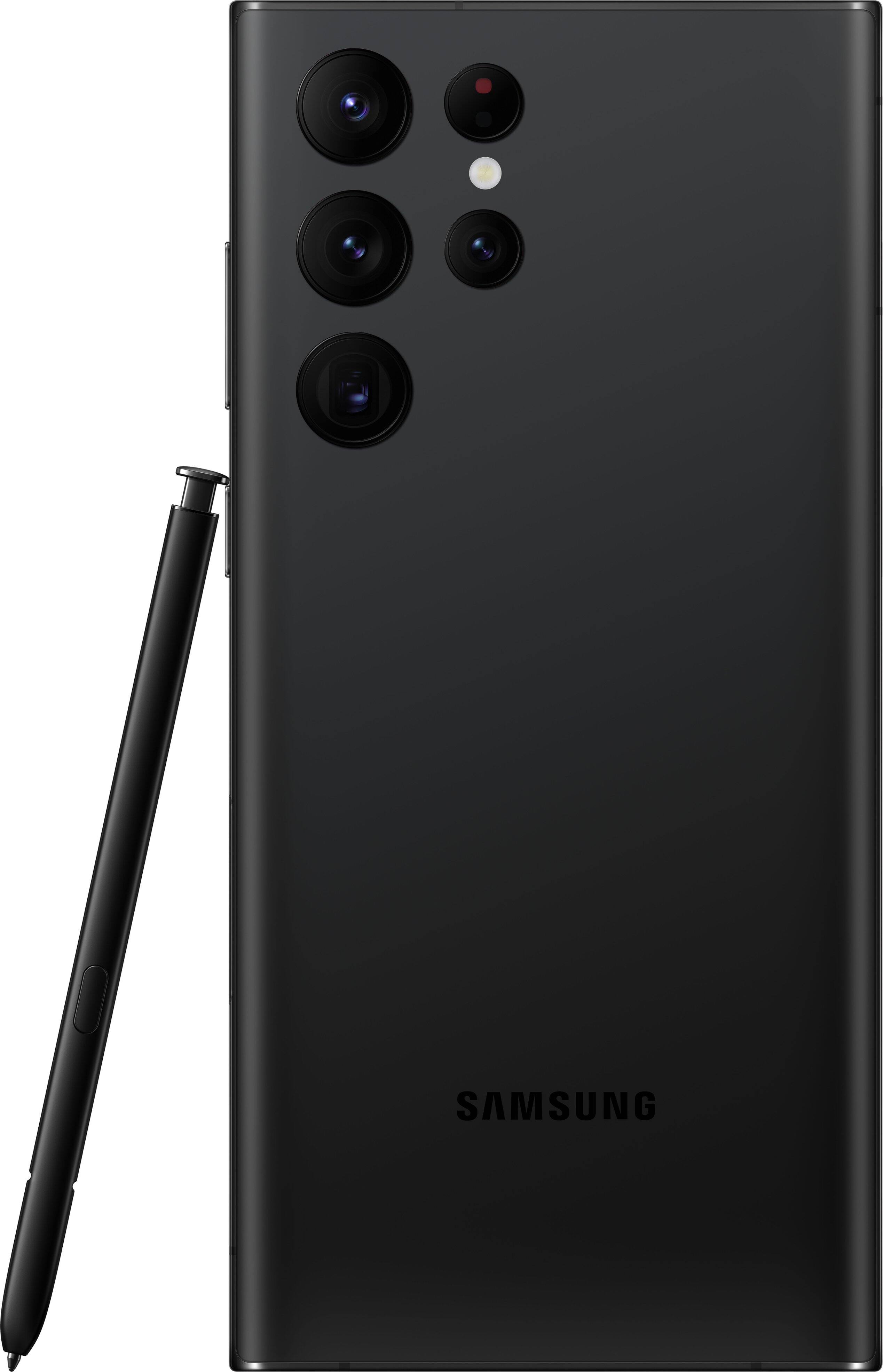 Alt View 11. Samsung - Galaxy S22 Ultra 256GB (Unlocked) - Phantom Black.