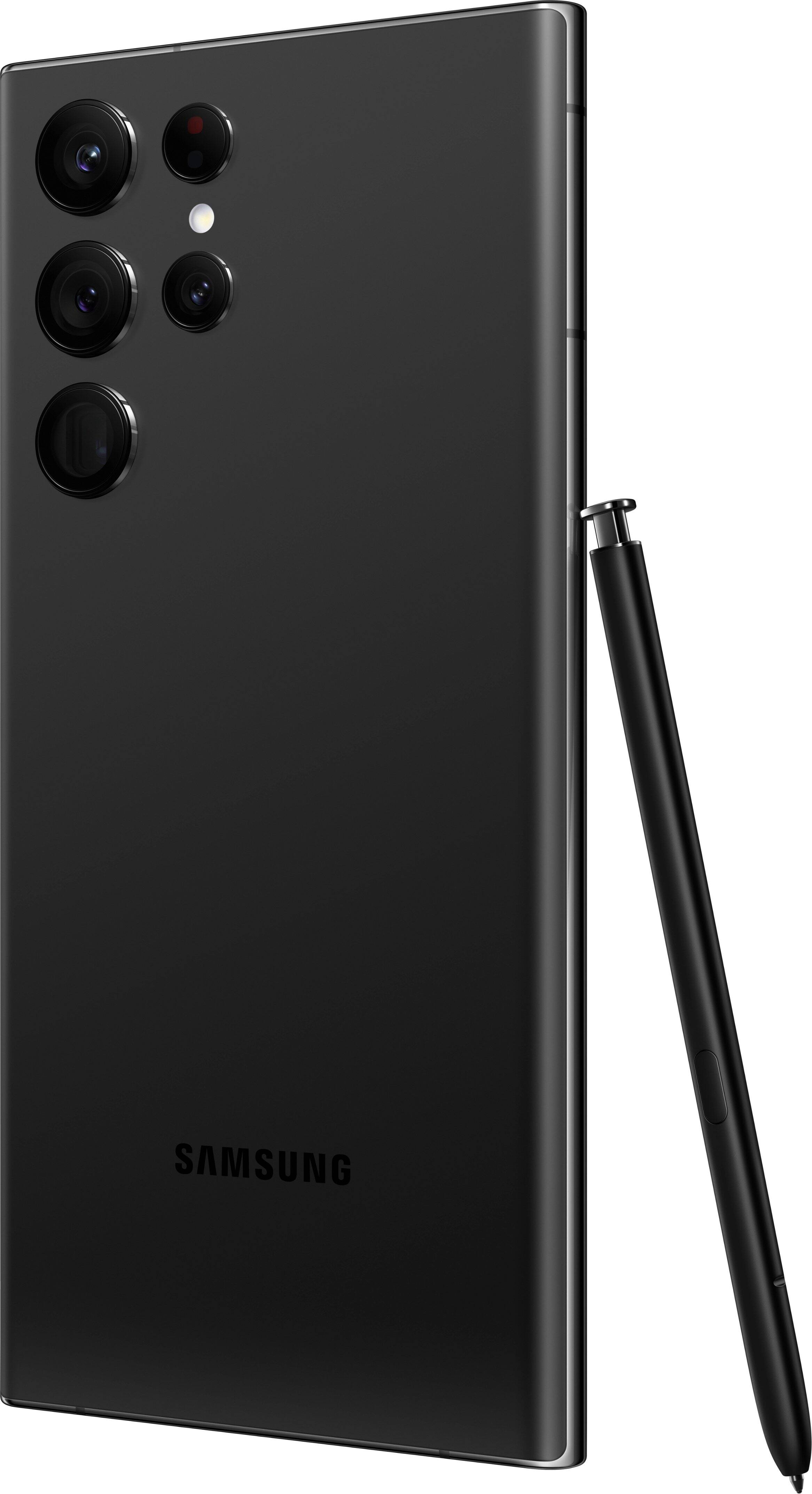 Alt View 13. Samsung - Galaxy S22 Ultra 256GB (Unlocked) - Phantom Black.