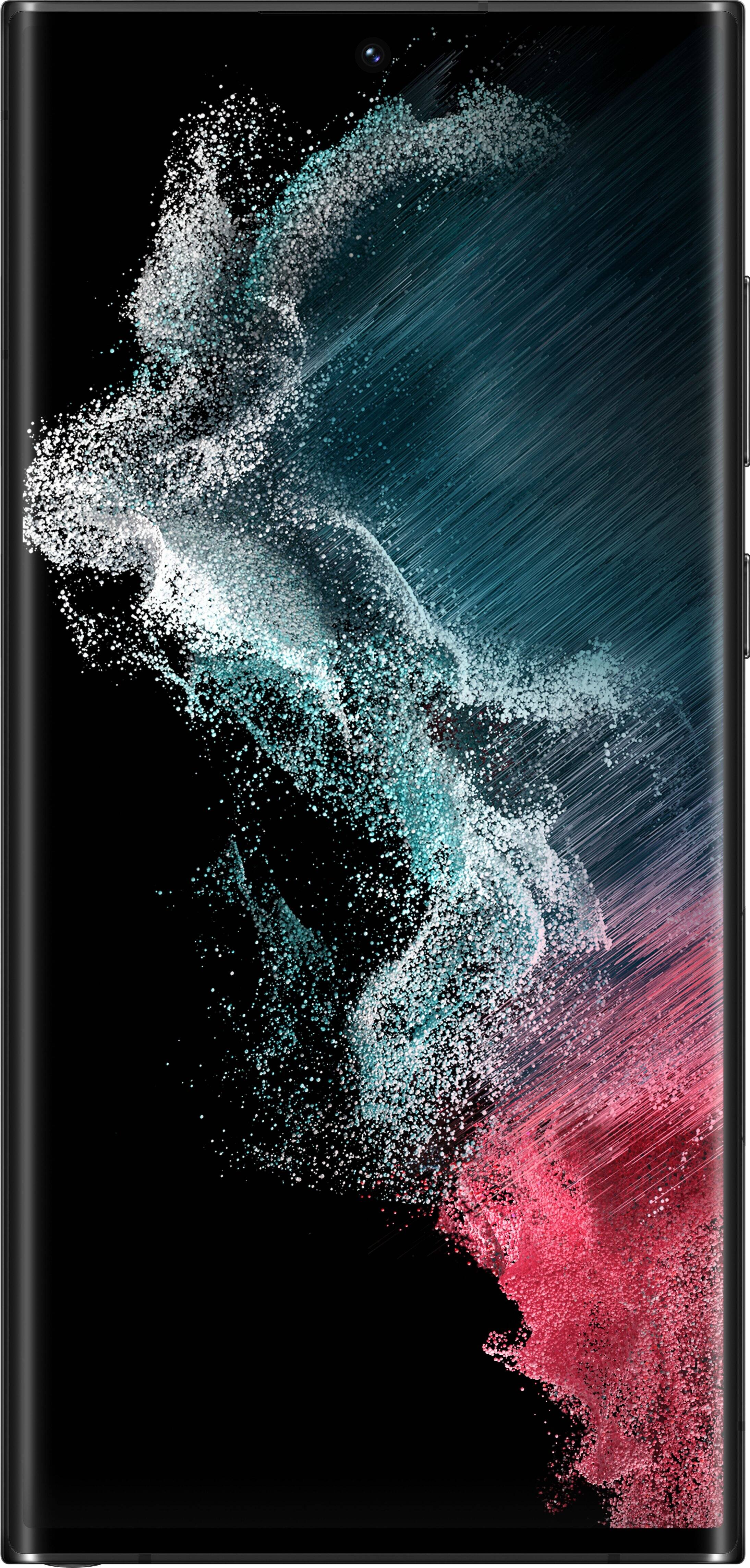 Alt View 17. Samsung - Galaxy S22 Ultra 256GB (Unlocked) - Phantom Black.
