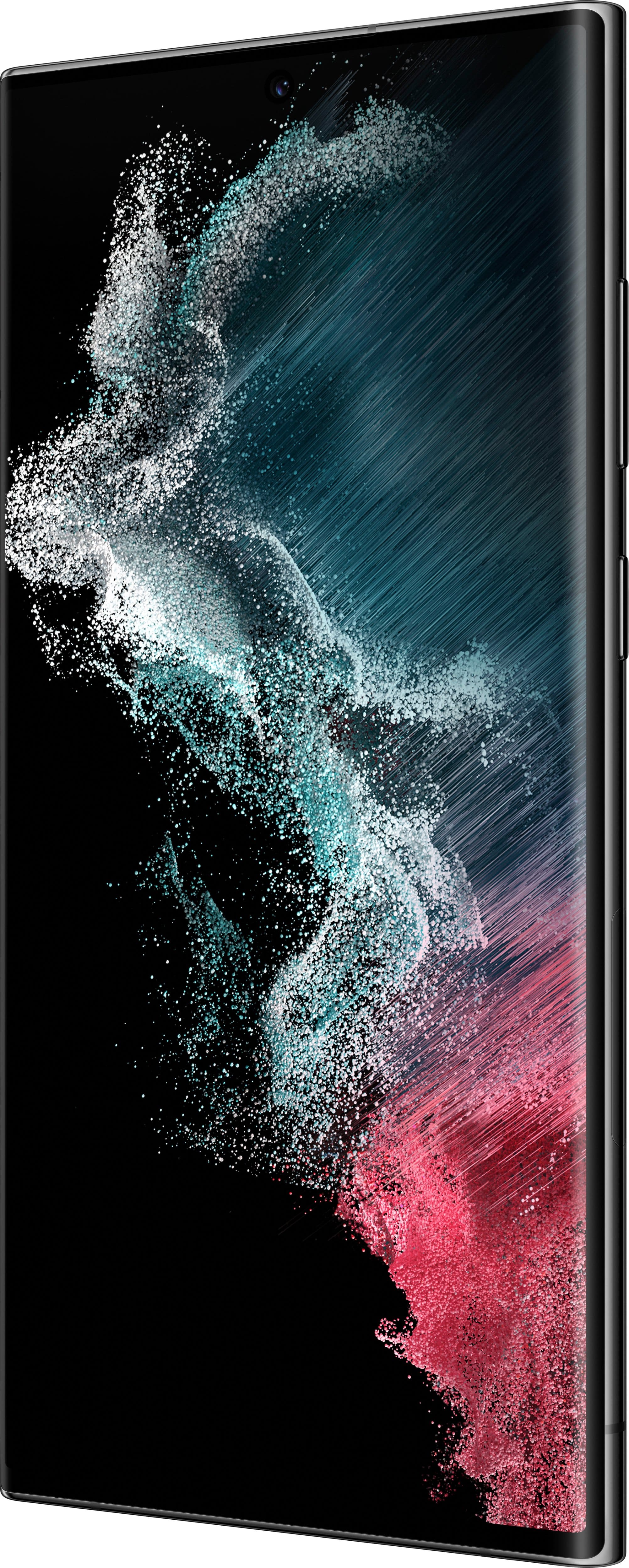 Alt View 19. Samsung - Galaxy S22 Ultra 256GB (Unlocked) - Phantom Black.