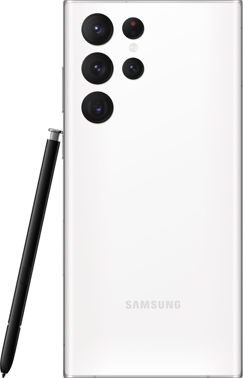 Zoom in on Alt View Zoom 11. Samsung - Galaxy S22 Ultra 128GB (Unlocked) - Phantom White.