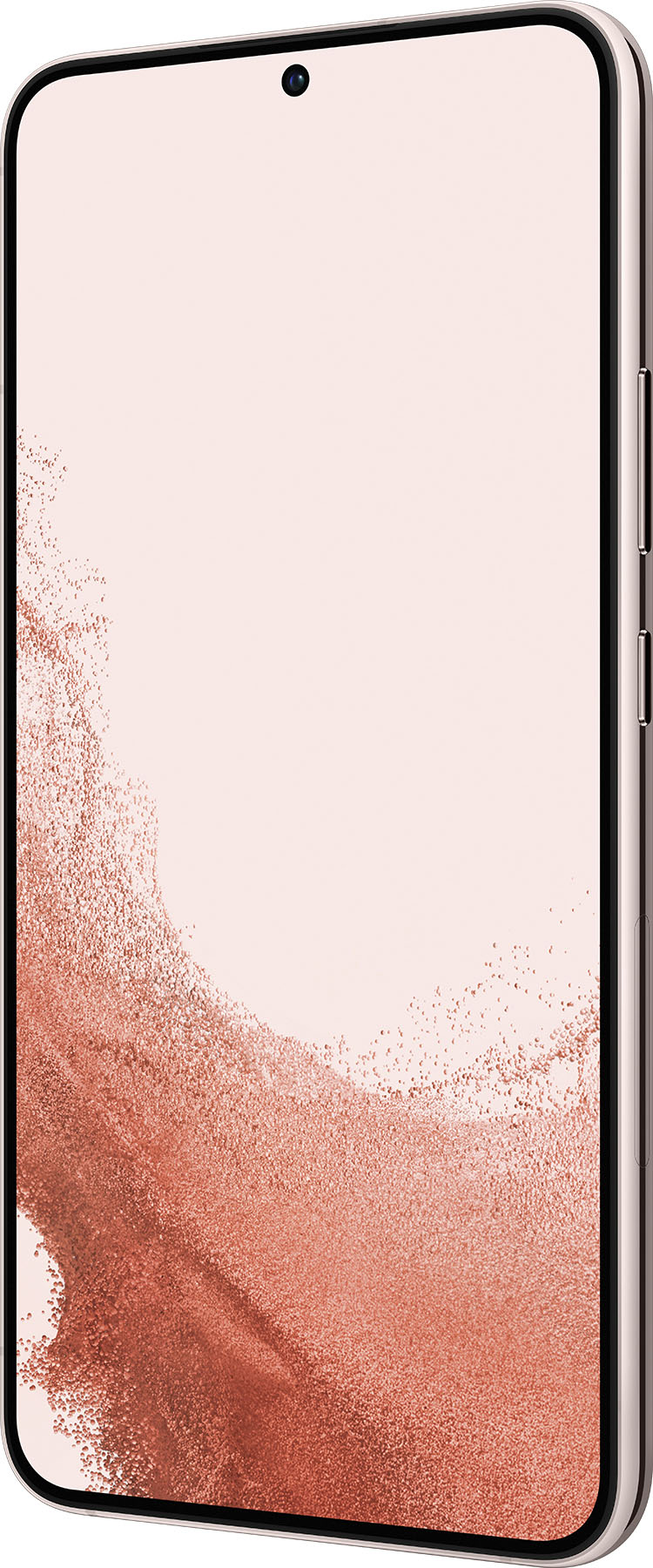Left View: Verizon Samsung Galaxy S22 Plus 128 GB Pink Gold