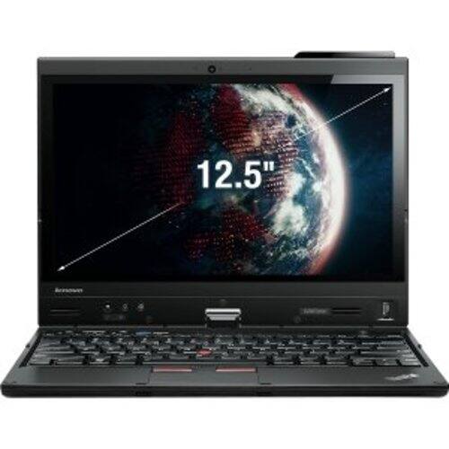 Front Standard. Lenovo - ThinkPad 12.5" Tablet PC - Wi-Fi - Intel Core i5 i5-3320M 2.60 GHz - LED Backlight - Black.