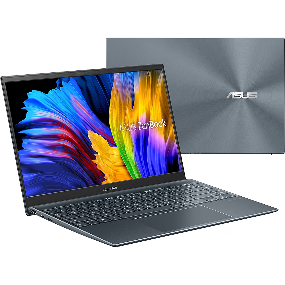 ASUS – ZenBook 14″ Laptop – AMD Ryzen 5 – 8 GB Memory – 512 GB SSD – Pine Gray