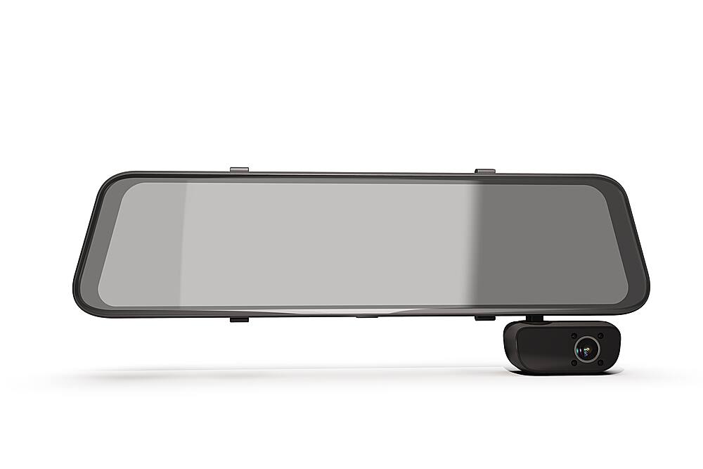 Angle. Rexing - M3 1080p 3-Channel Mirror Dash Cam with Smart GPS - Black.