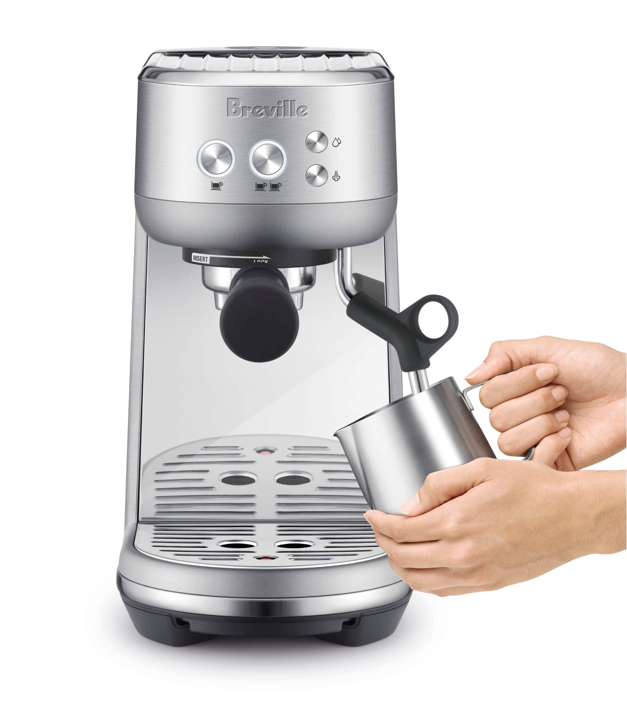 Alt View 11. Breville - Bambino - Brushed Stainless Steel.