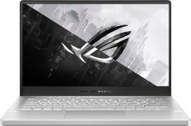 ASUS - ROG Zephyrus 14" FHD 144Hz Gaming Laptop - AMD Ryzen 7 - 16GB DDR4 Memory - NVIDIA GeForce RTX 3060 - 512GB PCIe SSD - Moonlight White - Front_Zoom