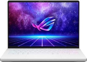 ASUS - ROG Zephyrus 14” WQXGA 120Hz Gaming Laptop – AMD Ryzen 9– 16GB DDR5 Memory – AMD Radeon RX 6700S – 1TB PCIe 4.0 SSD - White - Front_Zoom