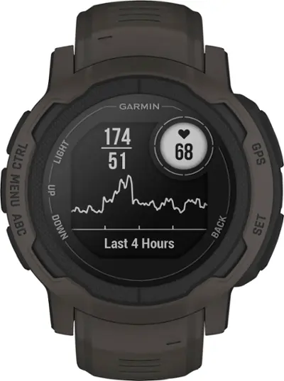 Garmin - Instinct 2 45 mm Smartwatch Fiber-reinforced Polymer - Graphite