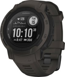 Garmin - Instinct 2 45 mm Smartwatch Fiber-reinforced Polymer - Graphite - Front_Zoom